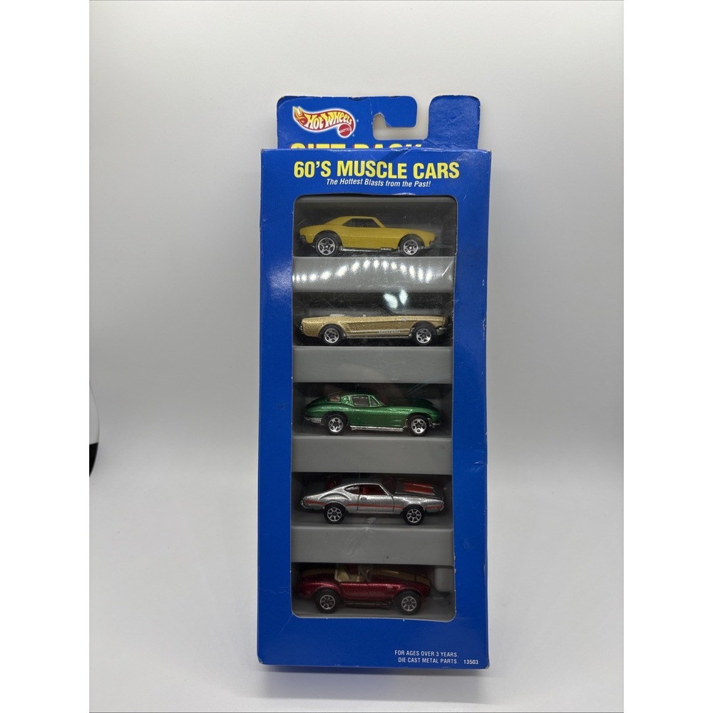Vintage 1995 Hot Wheels - 60's Muscle Cars 5 Car Gift Pack #13503